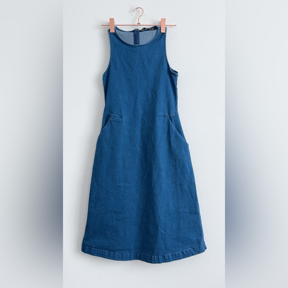 Zara Trafaluc Denim A line Dress Sz S